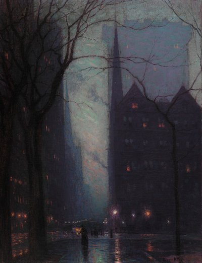 Fifth Avenue at Twilight by Lowell Birge Harrison